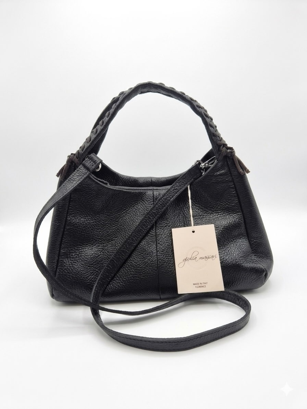 Black Leather Shoulder Bag